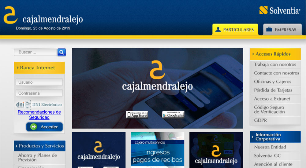 Información sobre Caja Almendralejo